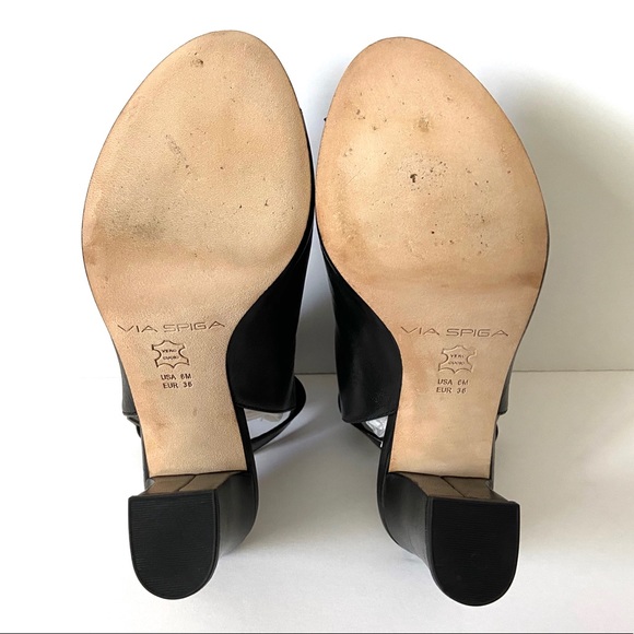 Via Spiga V-fabrizie Heeled Leather Sandal - Picture 4 of 6